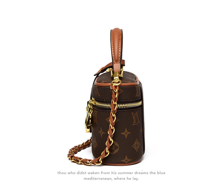 Famous Fashion Women's Zipper Crossbody Bag Paris Designer Inspired Vintage Handbag Suitable For Daily Use