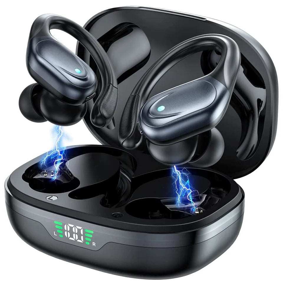 Sports TWS Bluetooth 5.1 Earphones with Mic Wireless Headphones LED Display Noise Canceling Earbuds In-Ear Waterproof Headsets