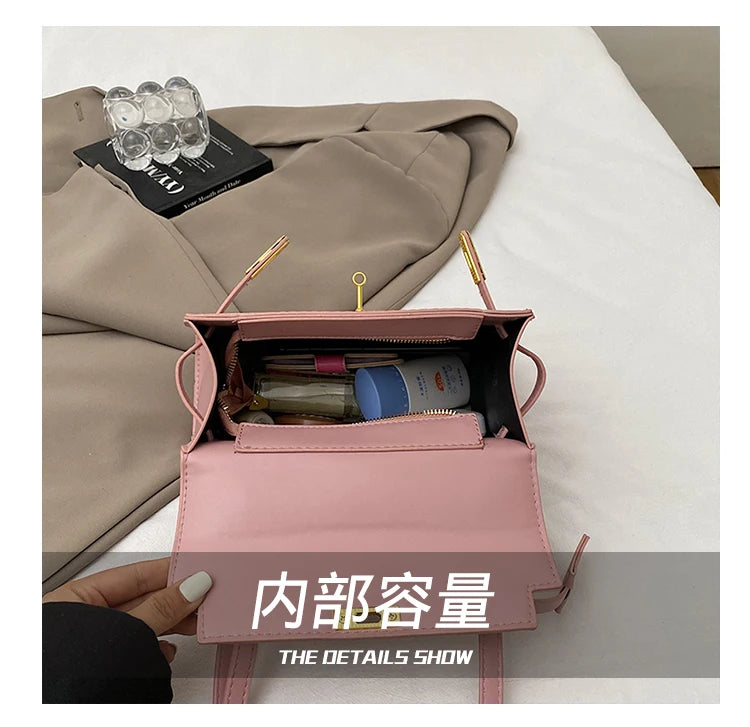 High-End Unique Shopper Bag for Leisure Women Large Capacity Eco-Friendly Solid Color Simple Vintage Fashion Style