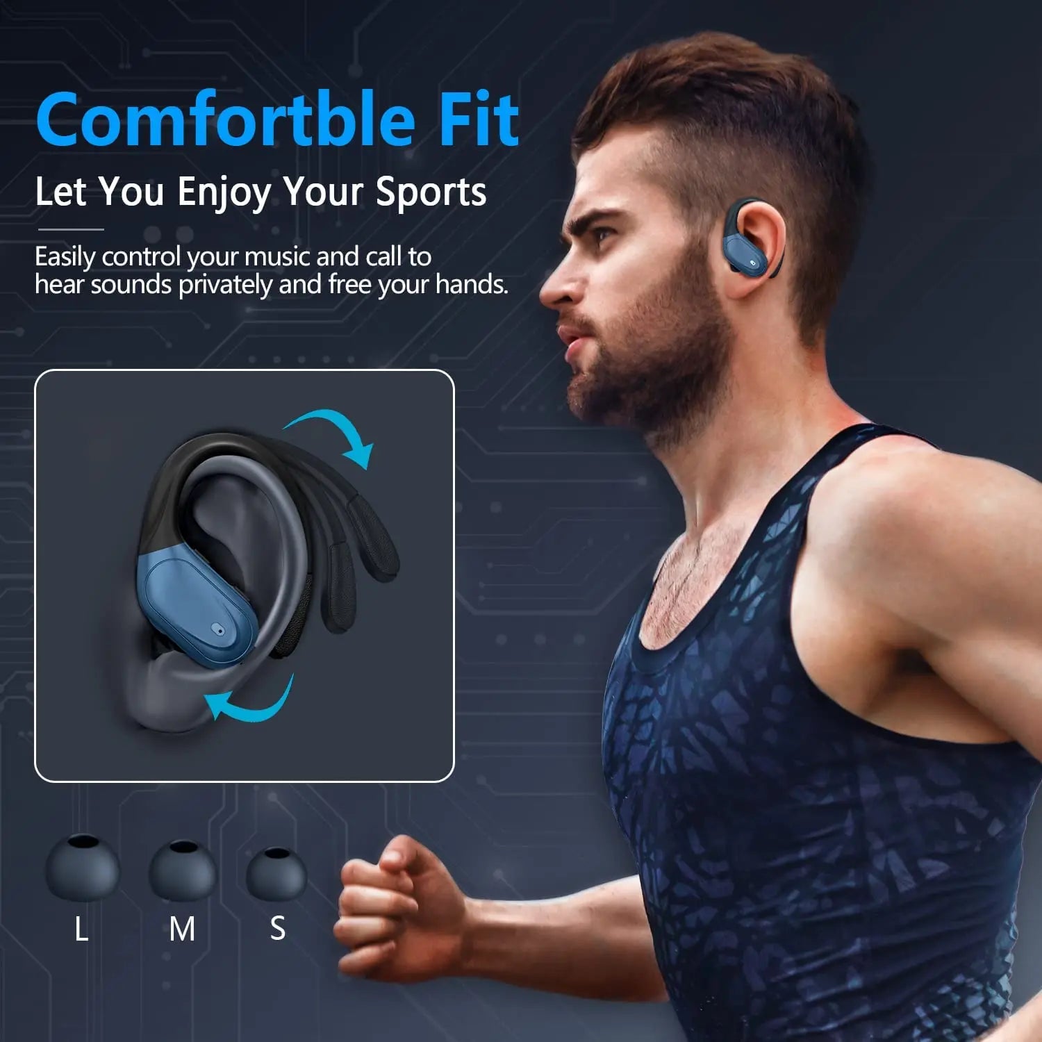 Sports TWS Bluetooth 5.1 Earphones with Mic Wireless Headphones LED Display Noise Canceling Earbuds In-Ear Waterproof Headsets