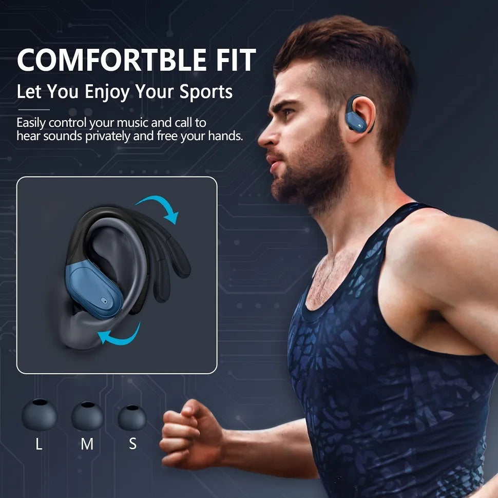 Sports TWS Bluetooth 5.1 Earphones with Mic Wireless Headphones LED Display Noise Canceling Earbuds In-Ear Waterproof Headsets