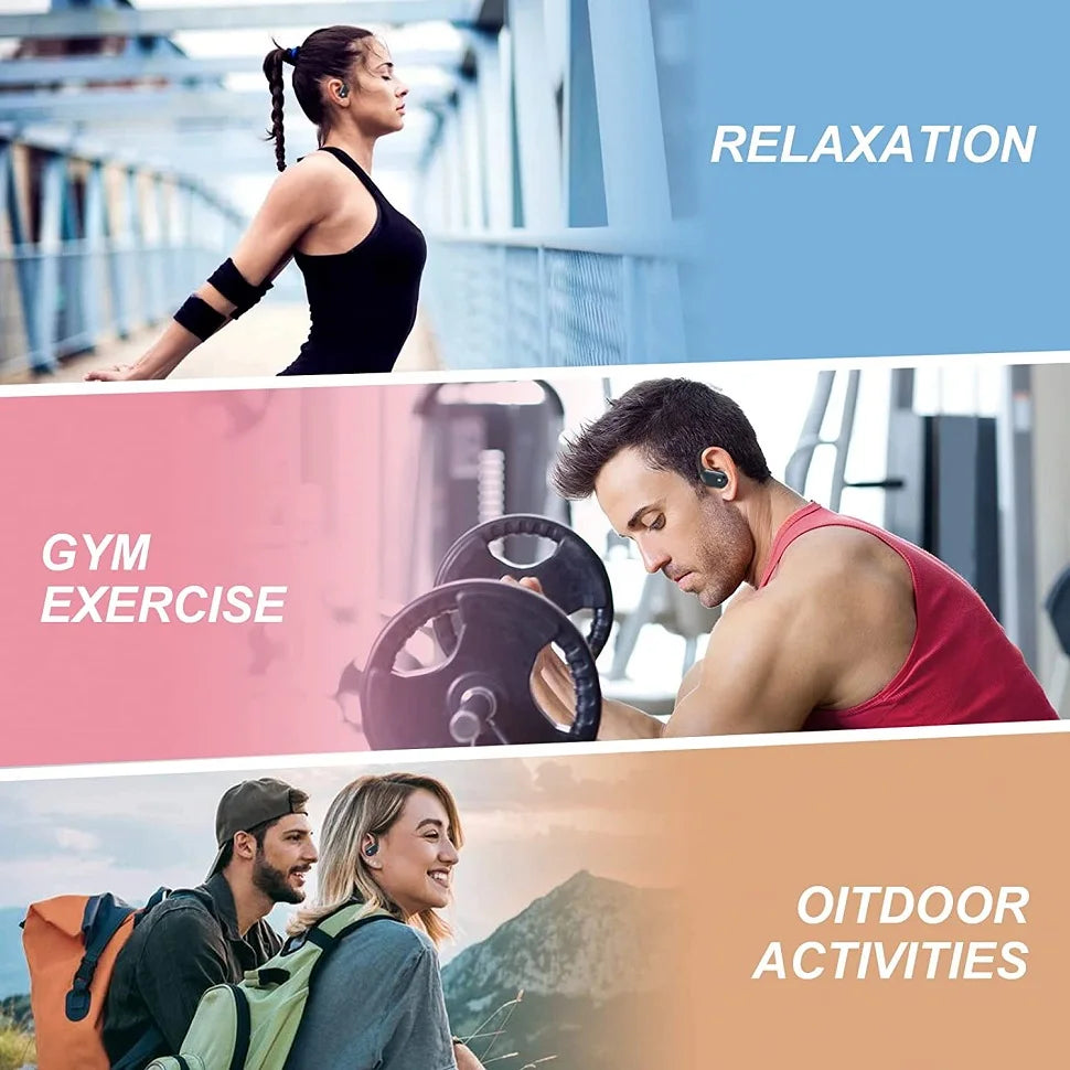Sports TWS Bluetooth 5.1 Earphones with Mic Wireless Headphones LED Display Noise Canceling Earbuds In-Ear Waterproof Headsets