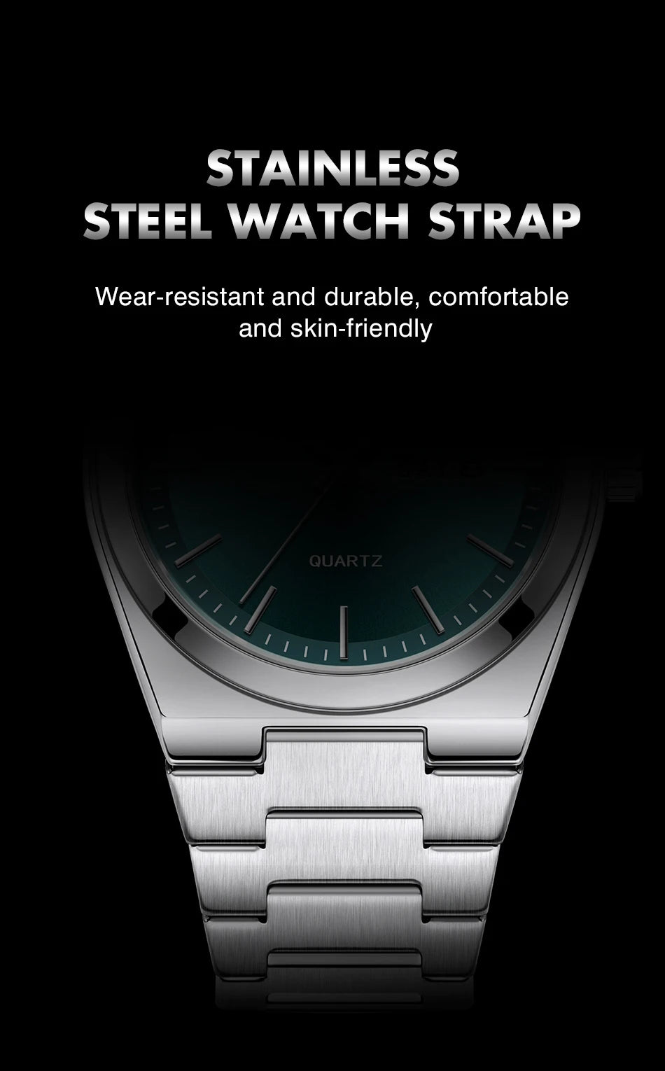 PAAZOMU Luxury Quartz Man Wristwatch Sport Men Watches Waterproof Luminous Date Week Stainless Steel Men's Watch Male Reloj