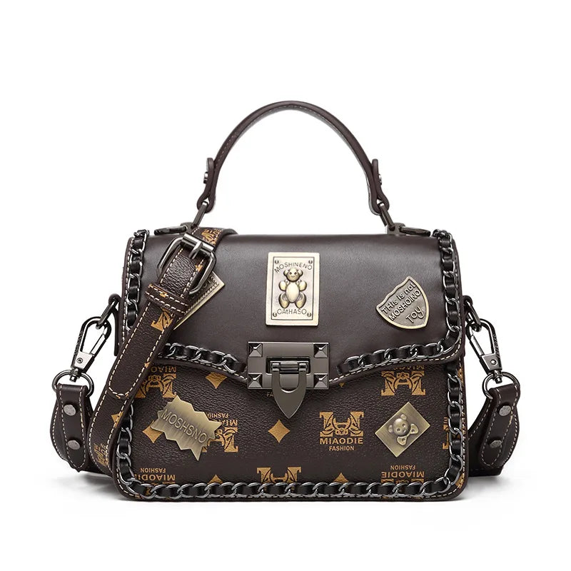 Classic High-End Shopper Bag For Women Featuring Vintage Design Large Capacity And Stylish Leather Material