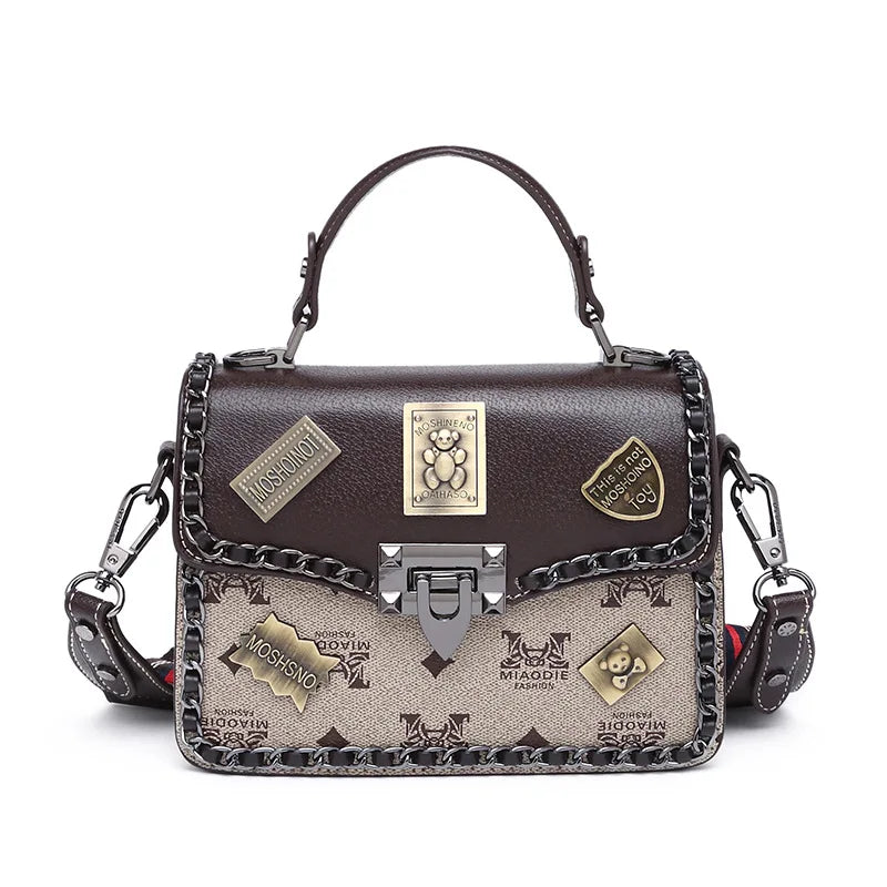 Classic High-End Shopper Bag For Women Featuring Vintage Design Large Capacity And Stylish Leather Material
