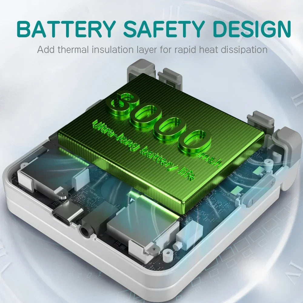 MIYOO Flip V2 Retro Handheld Game Console With Metal Hinge 3.5''IPS Screen Compact Portable Game Machine Dual analog sticks Gift