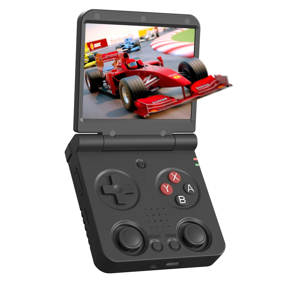 MIYOO Flip V2 Retro Handheld Game Console With Metal Hinge 3.5''IPS Screen Compact Portable Game Machine Dual analog sticks Gift