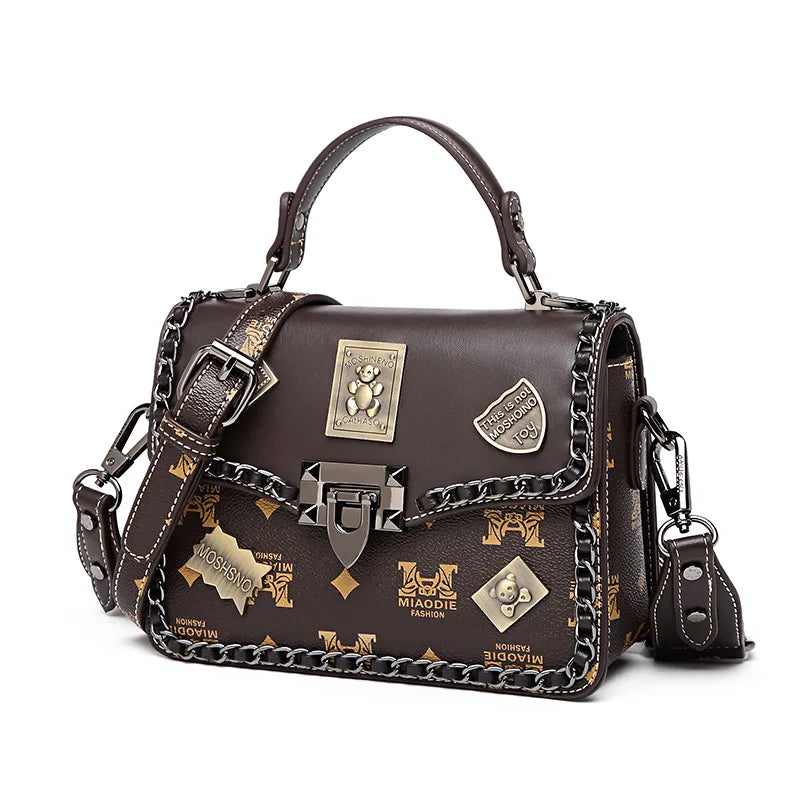 Classic High-End Shopper Bag For Women Featuring Vintage Design Large Capacity And Stylish Leather Material