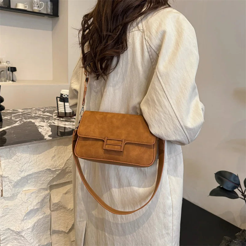 2025 Spring Summer Vintage Square Bag Luxe Underarm Purse for Women Fashion Shoulder Tote Versatile Bag Chic Commuter Bag